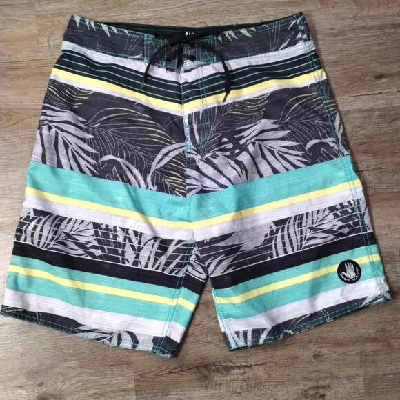 Body Glove Board Swim Shorts Men's Colorful Palm Print Size 32 - Picture 3 of 8